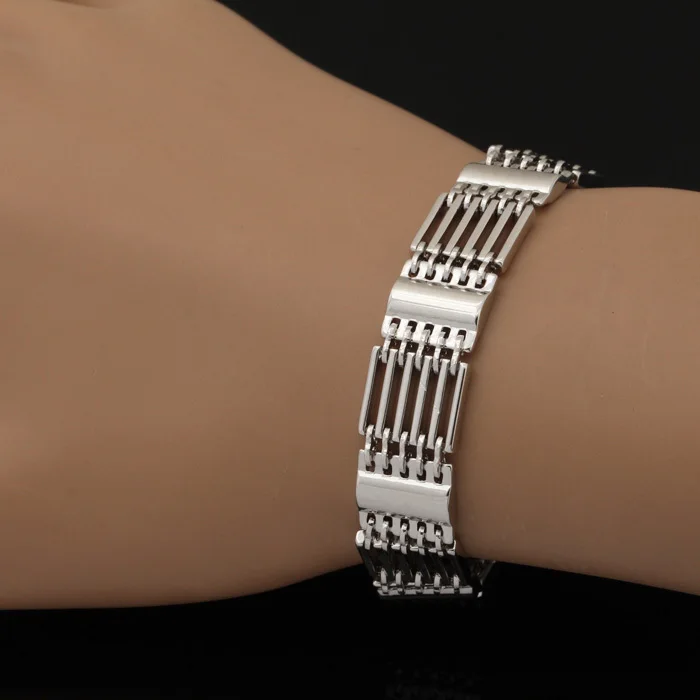 U7 Широкие Браслеты Ювелирные Изделия Новый Позолоченный Коренастый