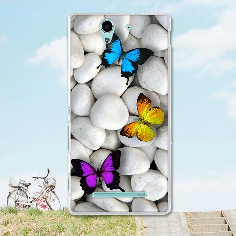 ТПУ мягкий чехол для флип sony Xperia C3 чехол для телефона D2533/C3 Dual D2502 coque fundas чехол с изображением животных для sony c3