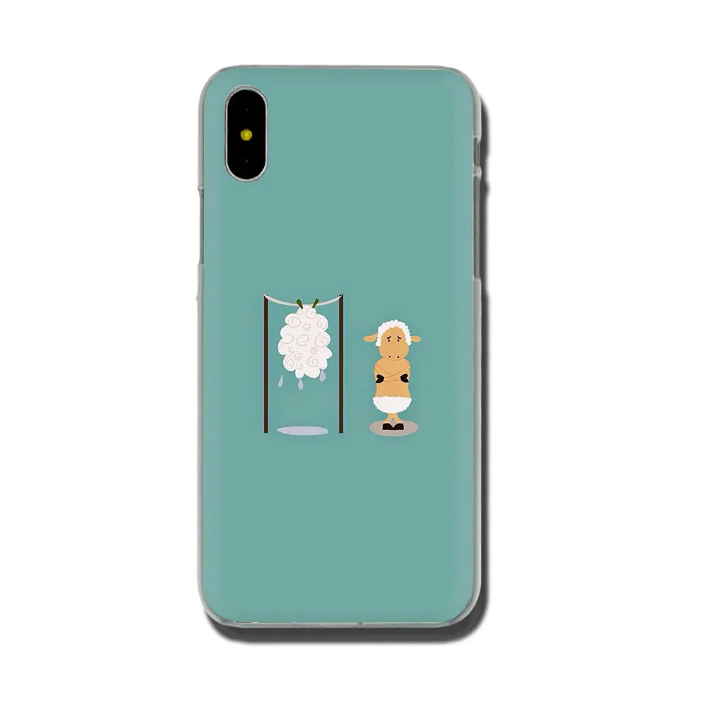 Овечья баранина мультфильм жесткий чехол для телефона для iPhone 11 Pro XR XS Max X 8 7 6 6S Plus - Цвет: H11
