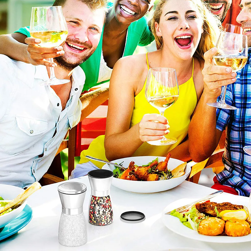 Горячие новые продукты, кухонная мельница для соли и перца, 6 унций, нержавеющая сталь, мельница, шейкеры, легко использовать, заполняющая семья, низкая цена, shopppin