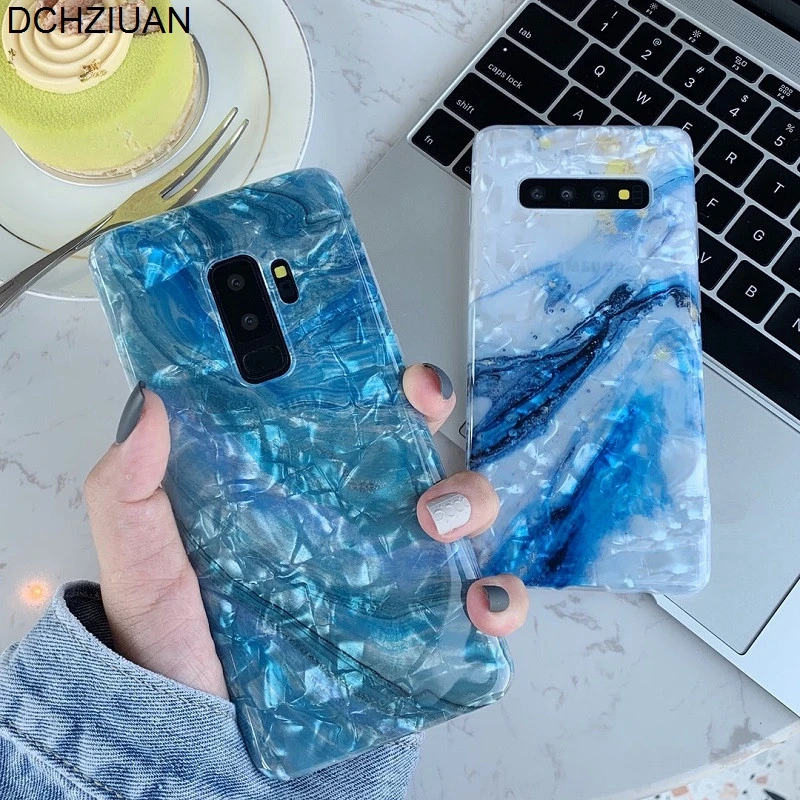 DCHZIUAN раковины мраморный чехол для телефона s для samsung Galaxy S10 Plus S10 чехол для samsung S8 S9 Plus Note 8 9 силиконовый чехол