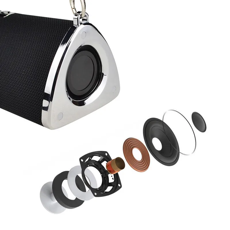 2018 Newest Portable Bluetooth Speaker Wireless Subwoofer Outdoor MP3 Player TF Card 10W Dual FM Radio | Электроника