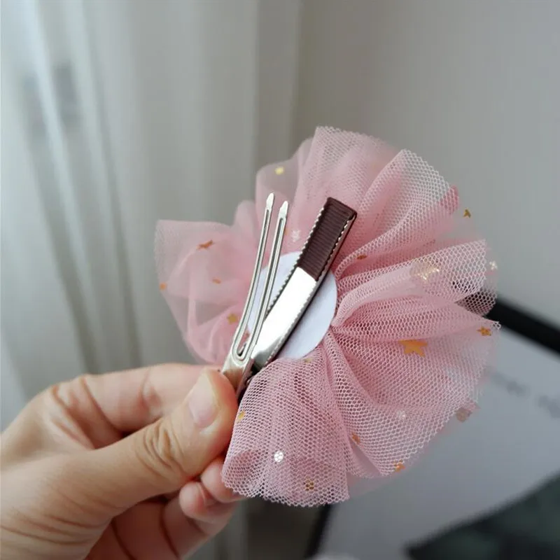 Корона принцесса заколка для волос девушка цветная пряжа жемчуг с бантом Детские