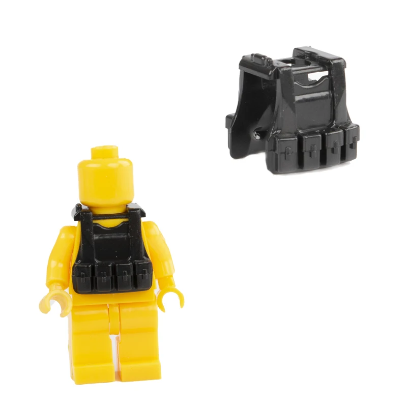 WW2 Military Army Tactical Vests Bricks German Soldier Paratrooper Ranger Rifleman SWAT Building Blocks Accessories DIY Toy C009