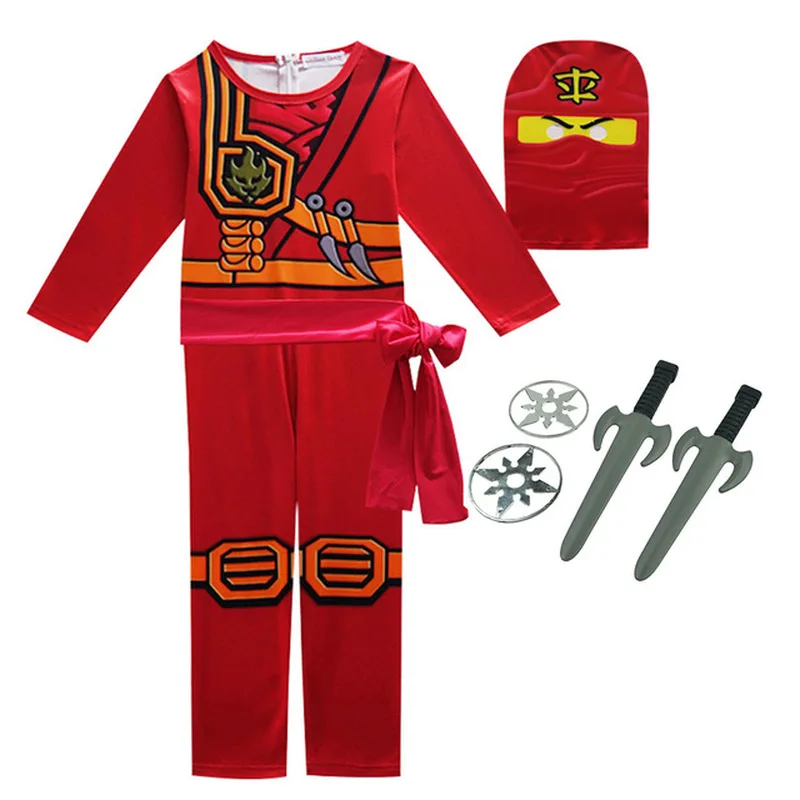 Ninjago/костюмы для мальчиков и девочек костюм на Хэллоуин детей Рождественский