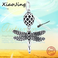 925 sterling silver pendant dragonfly charms beads fit original european bracelets charm diy beads jewelry making for women gift