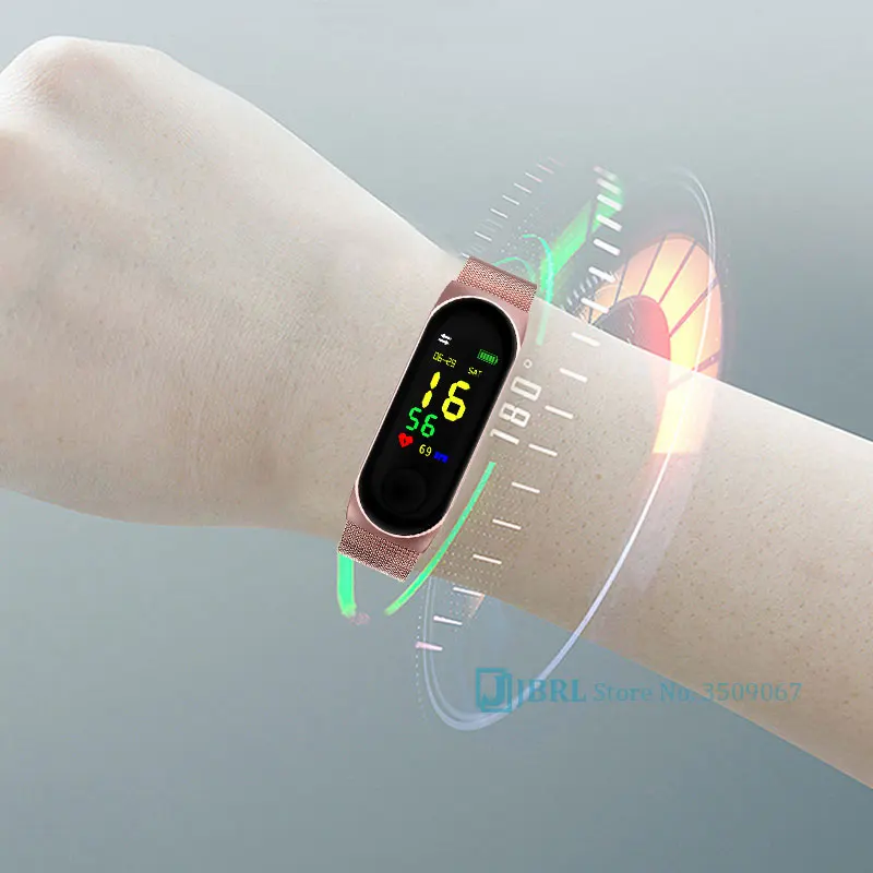 Умные часы из нержавеющей стали для мужчин и женщин Android IOS Smartwatch модные