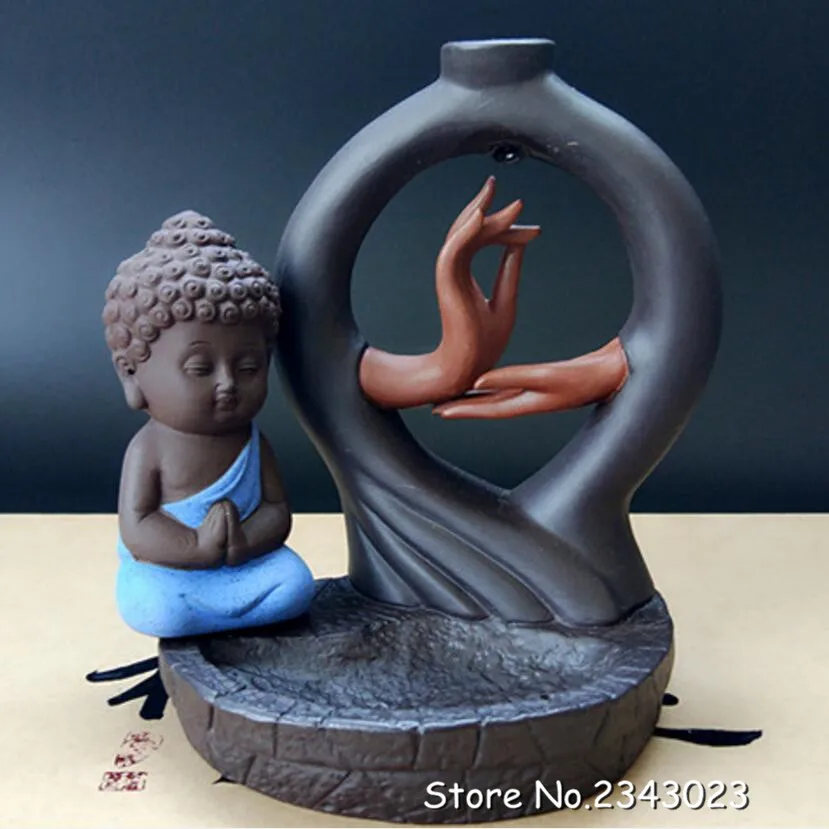 Креативный подарок маленький монах Будда задняя башня благовония