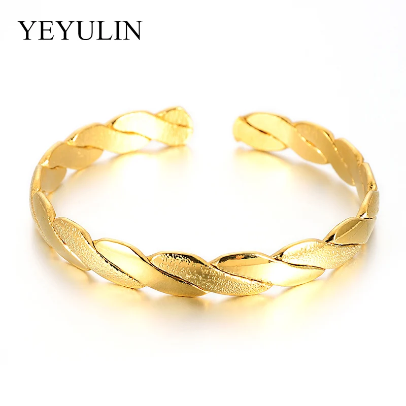Style 10 1 шт многостильных золотых медных круглых браслетов классические женские ювелирные изделия закрытые браслеты и браслеты для женщин ювелирные изделия не выцветают - Окраска металла: Style 10