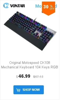 Motospeed CK101 Проводная Механическая клавиатура Металл 87 клавиш RGB синий красный переключатель игровой светодиодный с подсветкой анти-привидение для геймера
