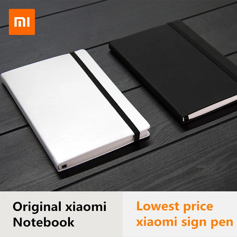 Чехол из искусственной кожи для Xiaomi, 160 страниц, записная книжка Mi, дневник, планировщик, твердый переплет, mijia, металлический знак, Заправка для xiaomi, умный дом
