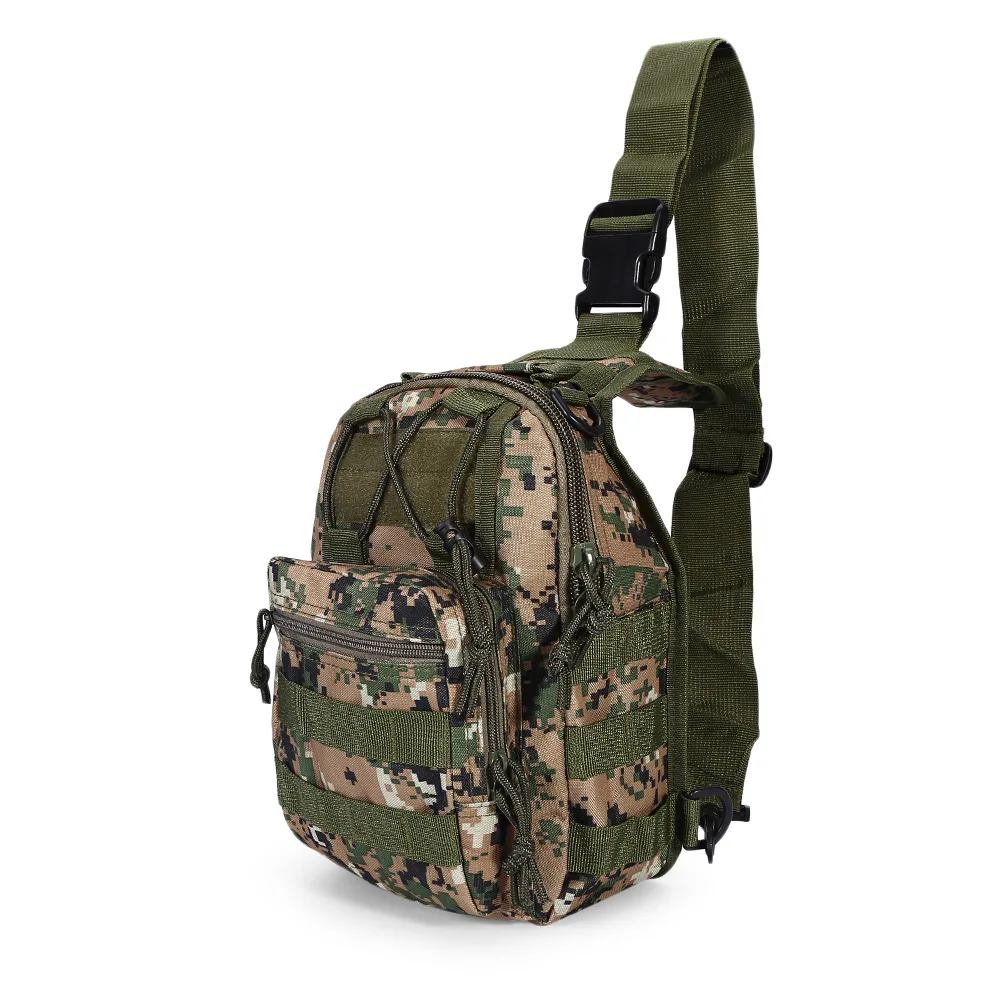 digital jungle camou Outlife 600D открытый мини слинг плеча военный рюкзак Кемпинг Molle тактический рюкзак армейский походный Камуфляж охотничья сумка - Цвет: digital jungle camou