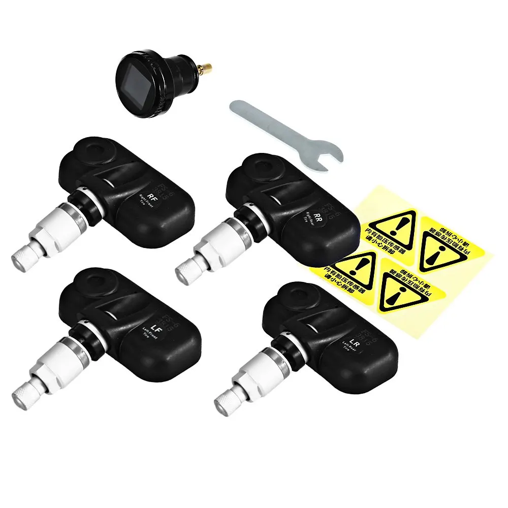 CL201 Universal TPMS Internal Sensor LCD Digital Tire Pressure Monitoring System Built-in Water-resistant Sensors ABS Material | Автомобили