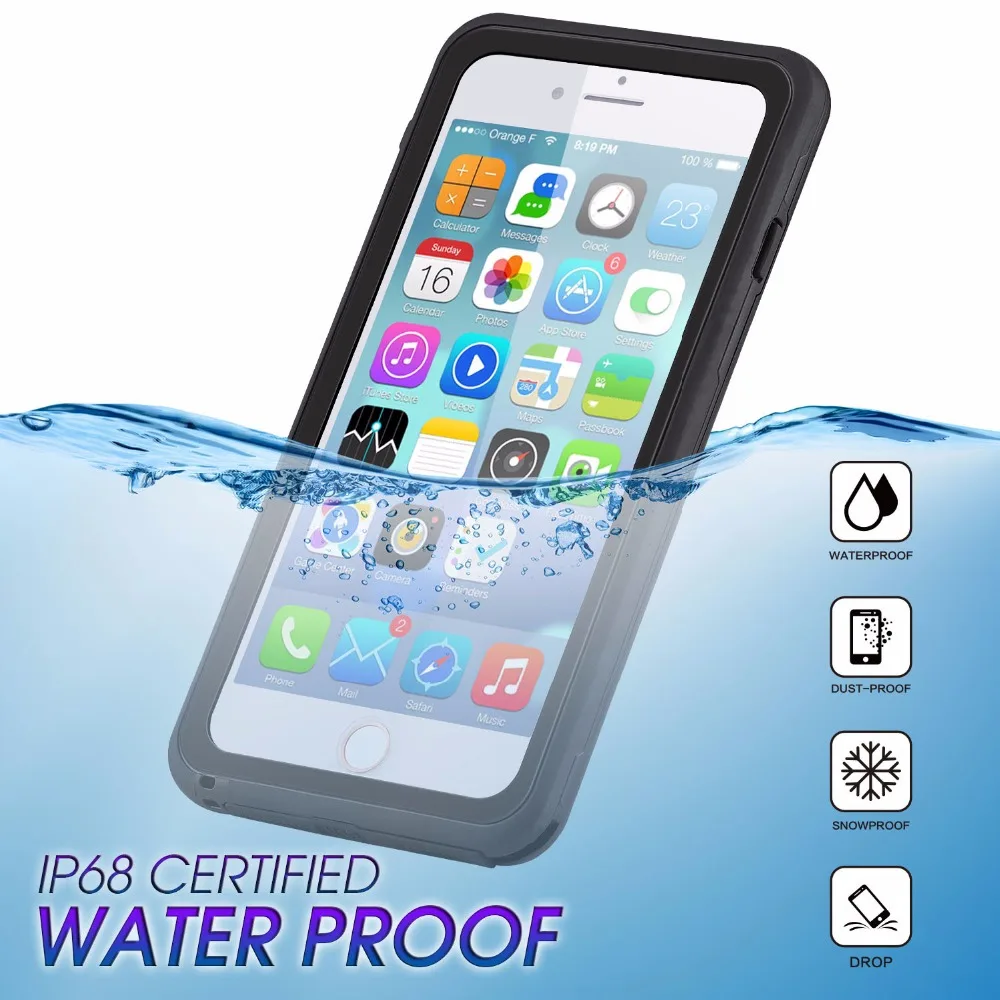 Latest Waterproof Phone Case For iphone X 7 8 PLUS IP68 Shockproof Cover caque |