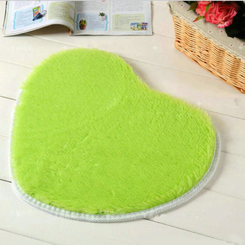 1 шт. модный домашний милый красивый мягкий персиковый коврик в форме сердца