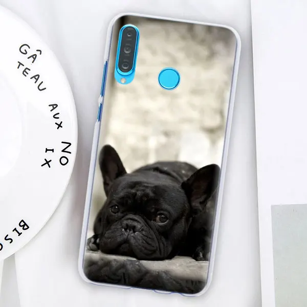 12 Причудливый цветной чехол для телефона с французским бульдогом для huawei P30 P30 Pro P9 P10 P20 Lite P Smart Plus View 20 Жесткий PC задний Чехол бант - Цвет: 12