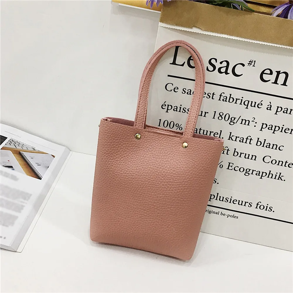 Модные женские сумки через плечо из искусственной кожи однотонные винтажные с