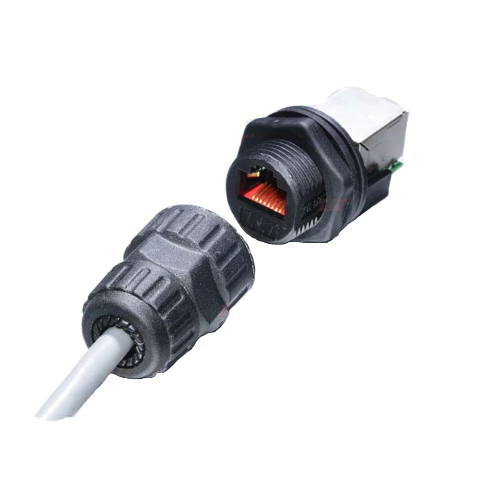 IP68 RJ45 домашний водонепроницаемый Ethernet офис 8 ядерный разъем сетевой легко