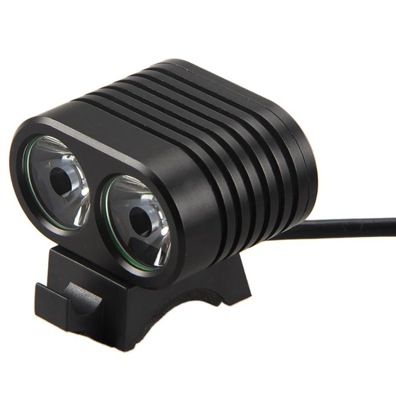 Велосипедный фонарик головной свет Lamp14-Modes 2000lm 2x XML 2 Led Велоспорт Передний велосипедный фонарь фара с батареей Pa