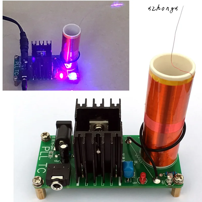 Катушки DIY Mini Tesla комплект 15 Вт мини музыкальный плазменный динамик с катушкой