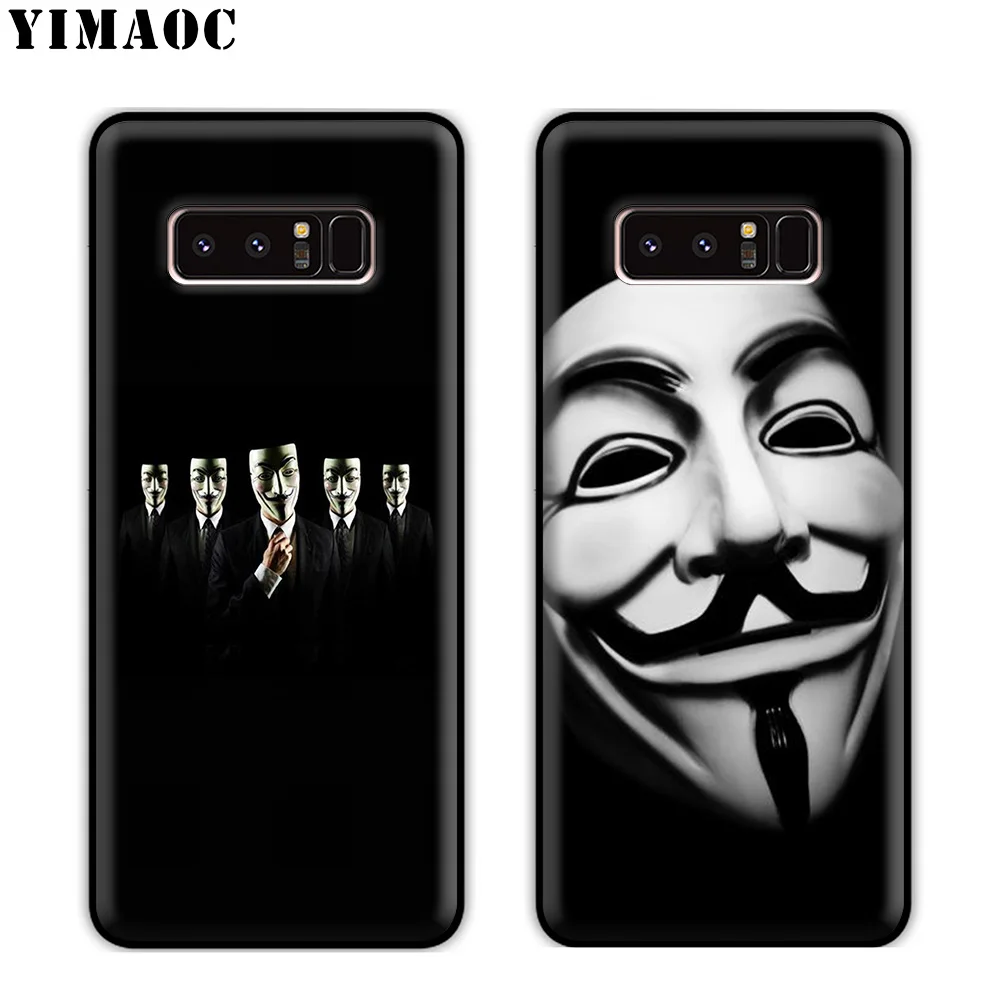 YIMAOC V for Vendetta Skull Soft Silicone Case Samsung Galaxy S10 S10e S9 S8 Plus S7 S6 Edge J6 Cover |