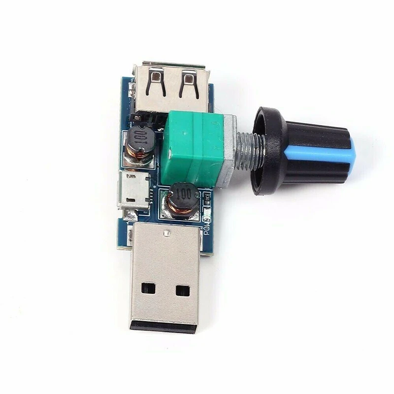 5 в мини USB регулятор скорости вентилятора регулятор громкости воздуха регулятор охлаждения бесшумный Многофункциональный модуль переключения шума
