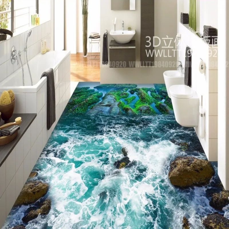 Бесплатная доставка побережье камень 3D износ Нескользящие водонепроницаемые