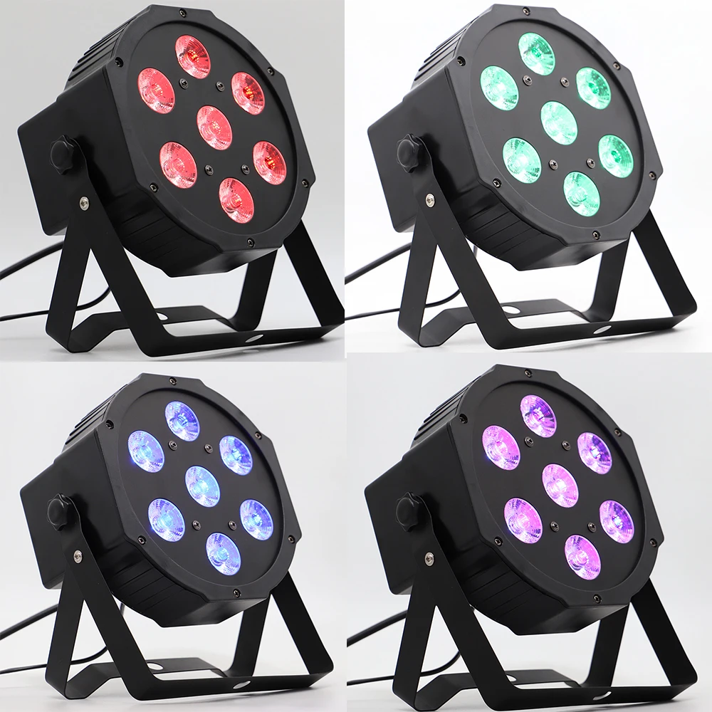 4 шт./лот горячая вспышка led par 7x9w rgb Освещение для мытья|Эффект освещения сцены| |