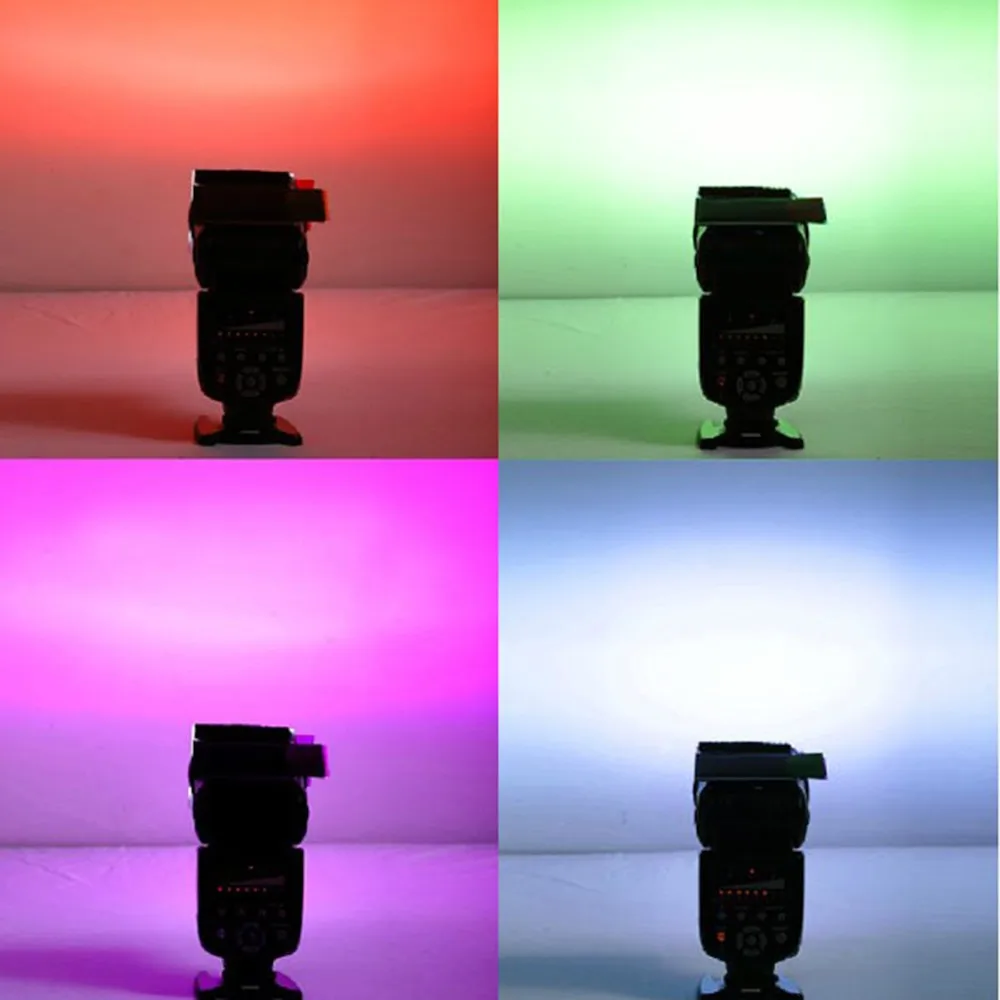 Цветной гелевый фильтр для фотовспышки Yongnuo 12 шт. цветной баланс карт с резиновой
