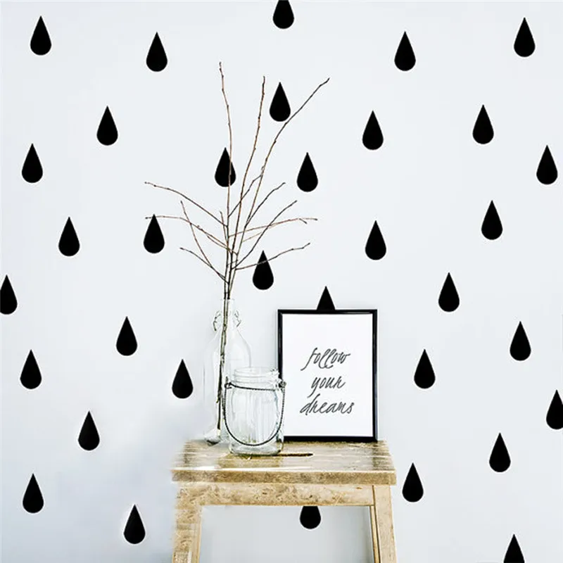 

Little Raindrop Wall Sticker Vinyl Decal , Removable DIY home decoration Art Wall decor Free Shipping