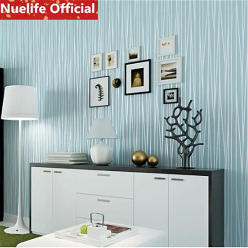 striped pattern non-woven self-adhesive wallpaper kids room study kindergarten bedroom living wall stickers | Дом и сад