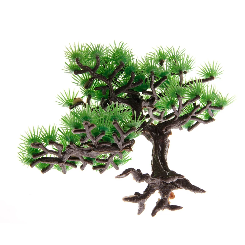 Товары для водных питомцев искусственные растения Plstic Pine Tree аквариум рыб