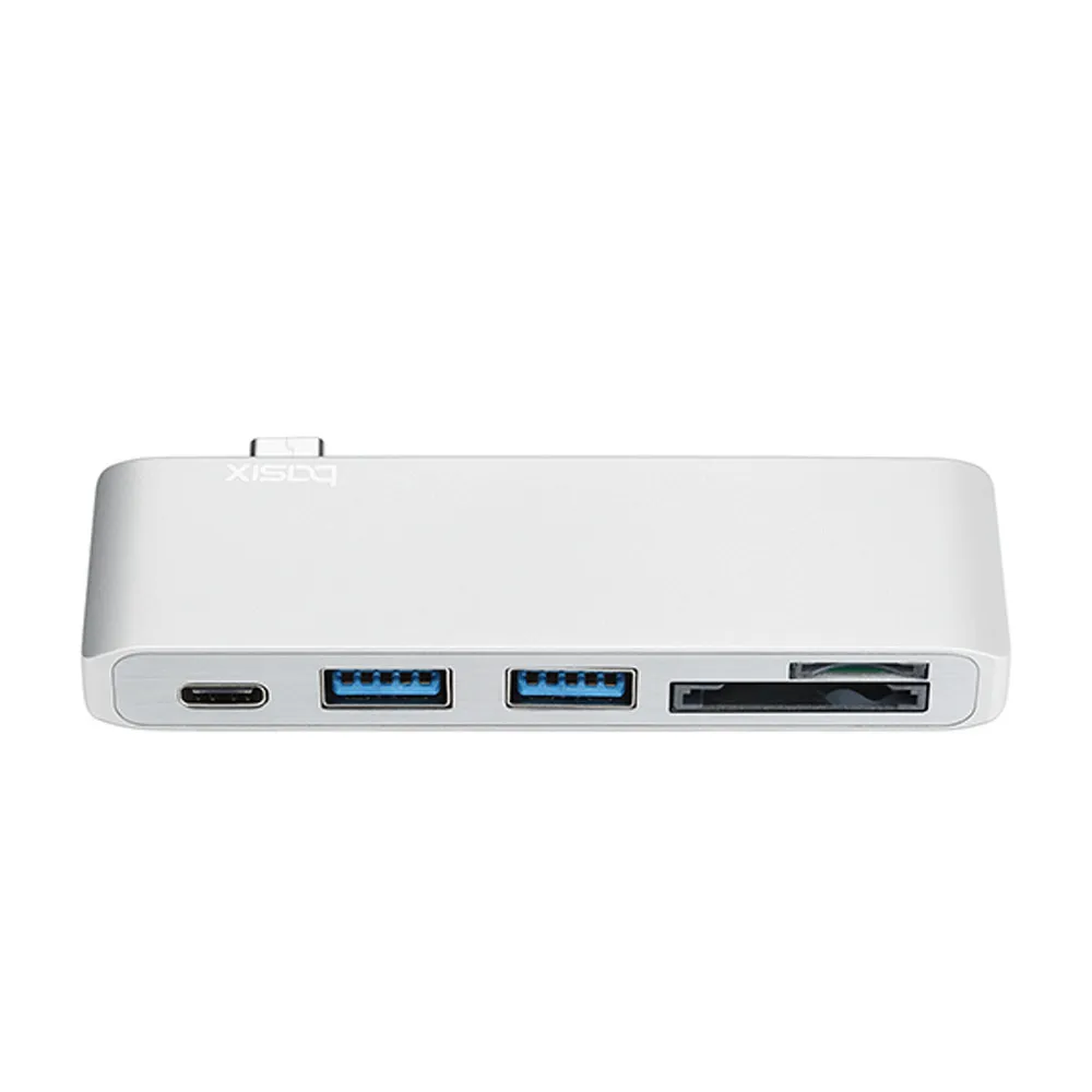 Usb-концентратор CARPRIE из алюминиевого сплава 5 в 1 от Type C до USB3.0 + адаптер-ридер