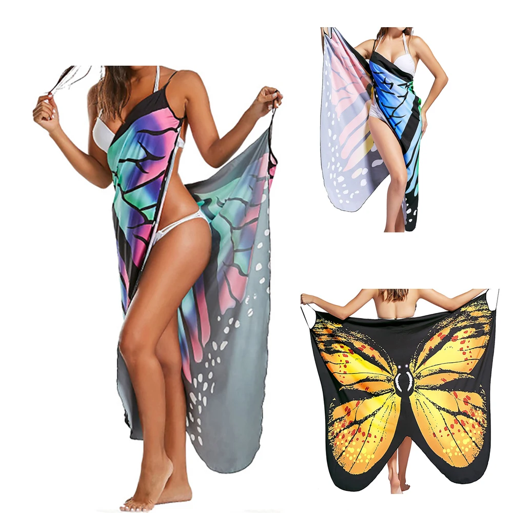 Бабочка мульти одежда Boho Сексуальный женский пляжный костюм косплей Лето Новые