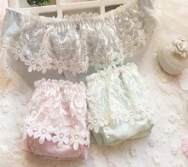 Новое поступление, Размеры M, L, XL, милые хлопковые сексуальные трусики в стиле Лолиты с аппликацией, нижнее белье, трусики-стринги WP388