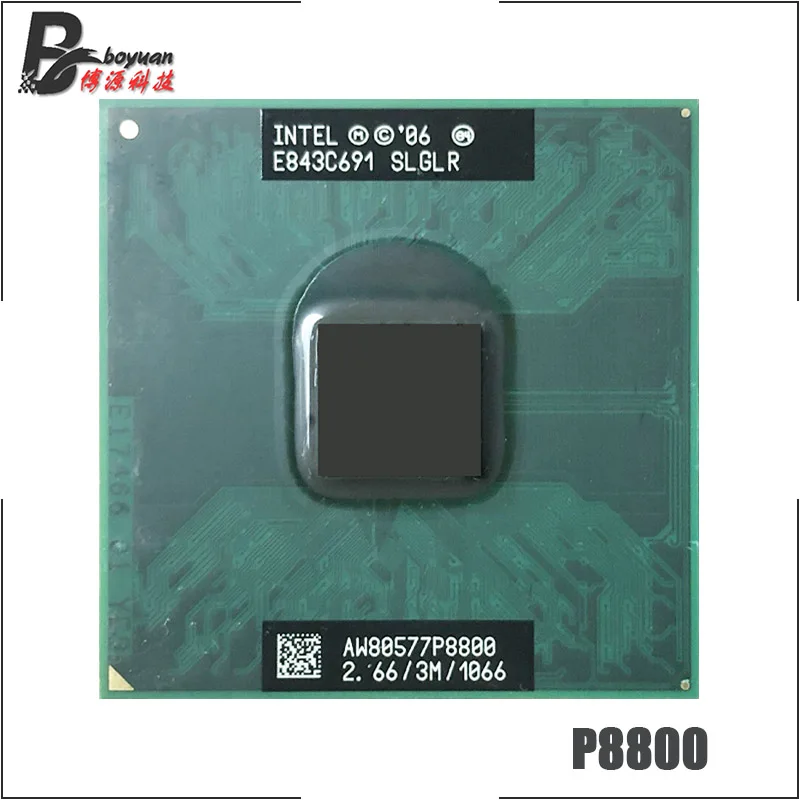 Двухъядерный процессор Intel Core 2 Duo Mobile P8800 SLGLR 6 ГГц двухъядерный 3M 25W Socket P |