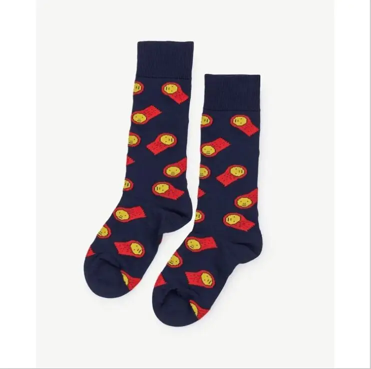 3 пары/комплект спортивные хлопковые носки с принтом для мальчиков и девочек на