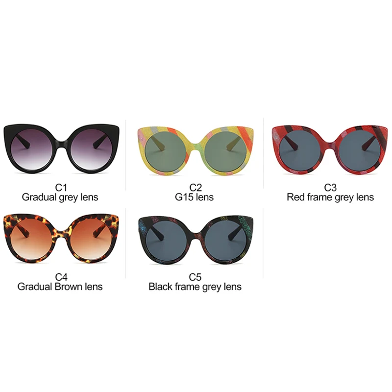 

2019 Fashion Cat eye Sunglasses Women Luxury Brand Designer Vintage Sun glasses Female Glasses For Women Gafas de sol uv400