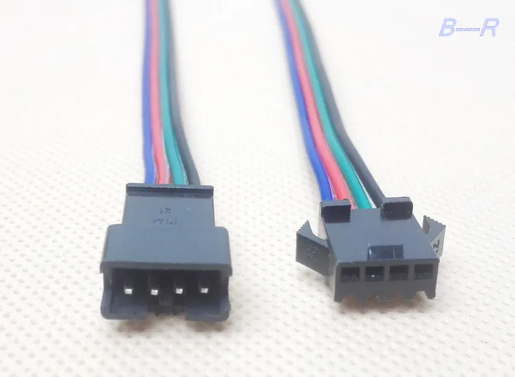 10 шт. пары 4-контактных (4P) коннекторов (4M &amp 4F) WS2801 LPD8806 адресуемые Ld | Электроника