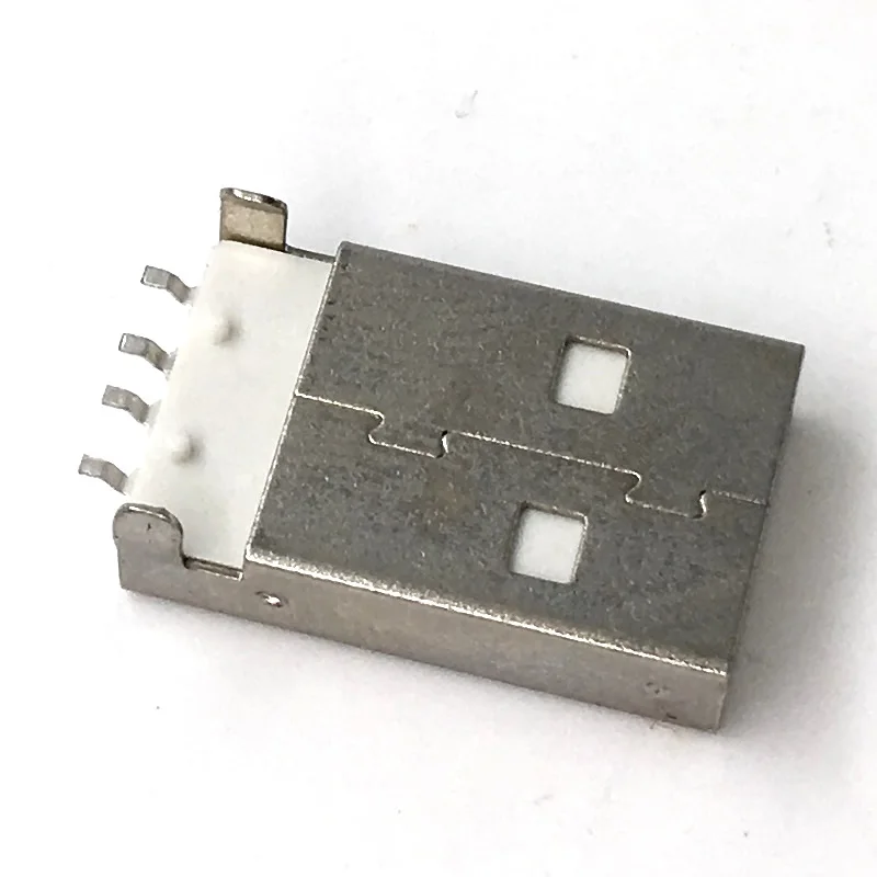 10 шт. USB 2 0 4 контактный разъем типа A белый SMD для передачи данных и