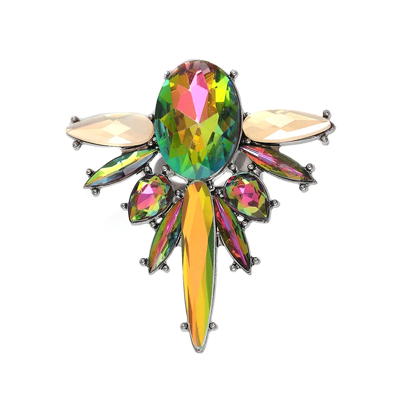 New Sexy Design Multicolored Bohemian Charm Luxury Crystal Adjustable Open Rings Women Wholesale | Украшения и аксессуары
