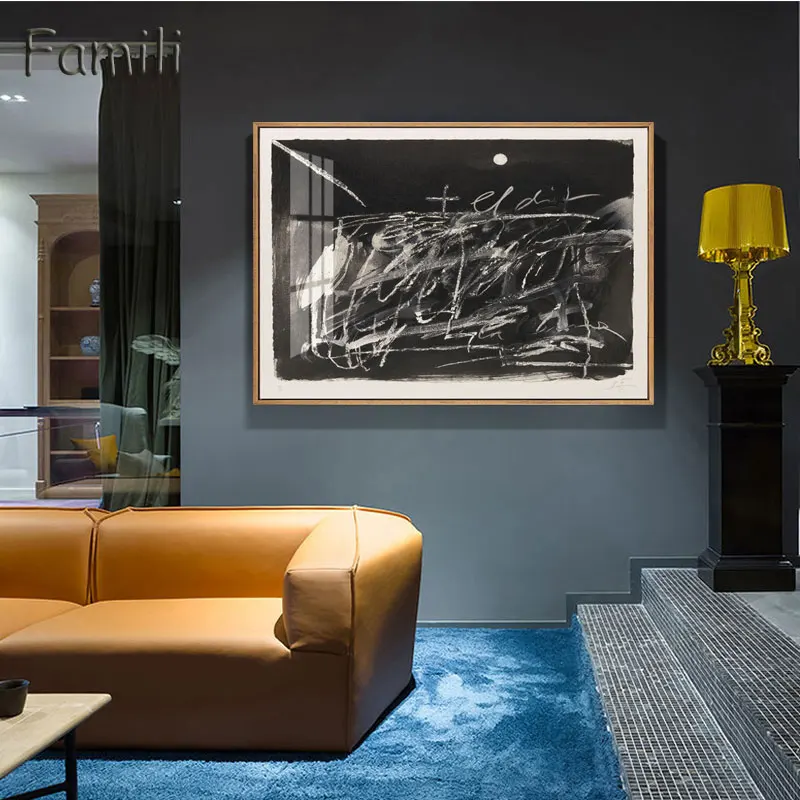 Ретро мода абстрактные пейзажные линейные постеры и печати на холсте, картина на стену для гостиной в современном скандинавском стиле декора дома.