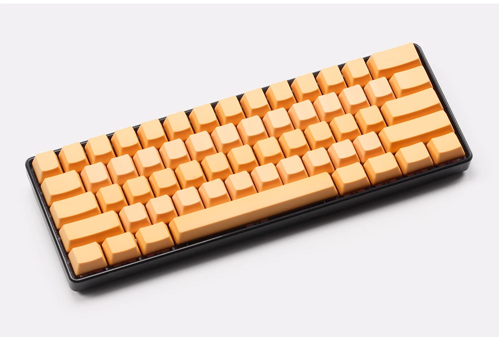 Пустой оранжевый keycap толстый PBT ANSI OEM 61 Ключи для DZ60 GH60 cherry mx механическая клавиатура