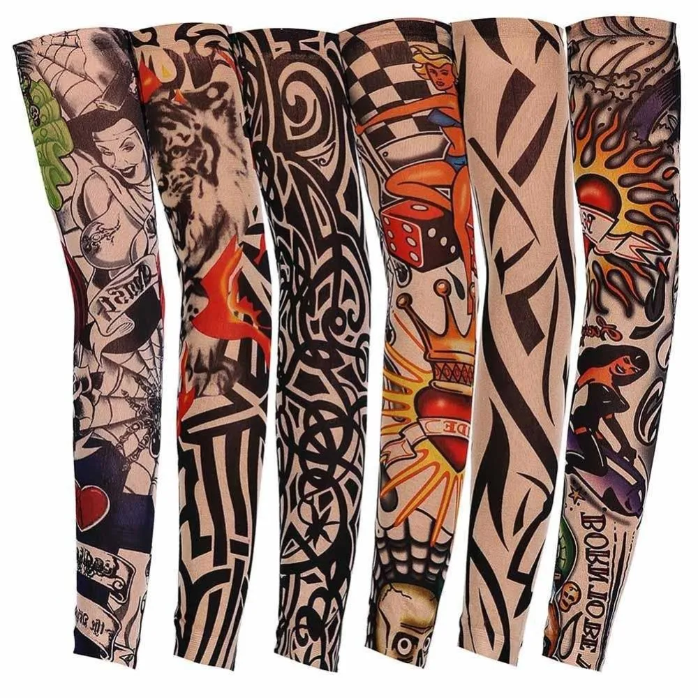 Нейлоновые тату для рук 1 шт. теплые накладки на руки эластичные накладные