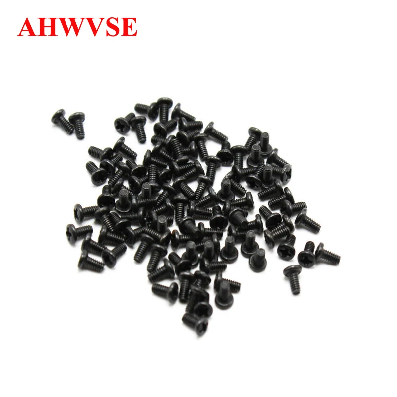 Ahwvse 100 шт. M2x4mm 5 мм 8 мм Сталь головы винты, болты, гайки с шестигранной головкой Кепки саморезы крепеж камеры видеонаблюдения инструменты