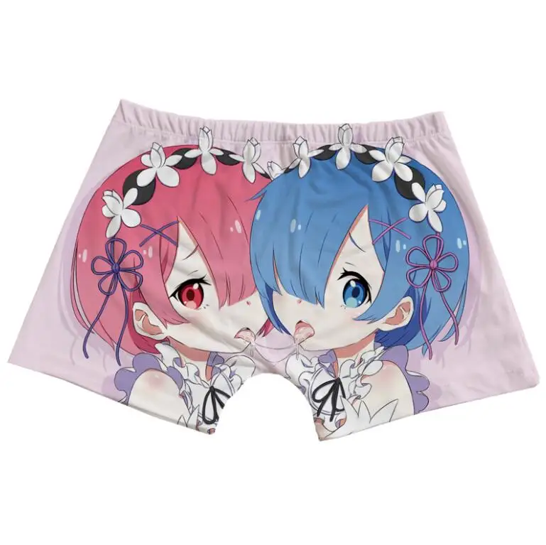Re: Zero Hajimeru Isekai Seikatsu Ram Rem мужские трусы мужское нижнее белье начиная жизнь в другом