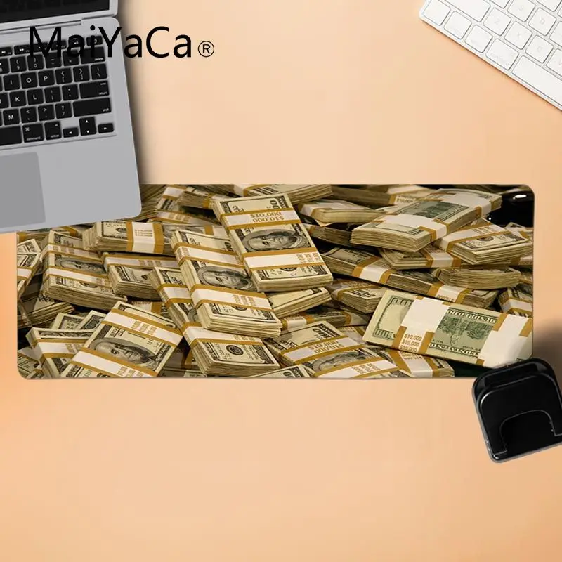 LockEdge 30X90cm Maiyaca коврик для мыши крутой доллар деньги коврик для мыши геймер игровые коврики прочный резиновый коврик для мыши - Цвет: LockEdge 30X90cm