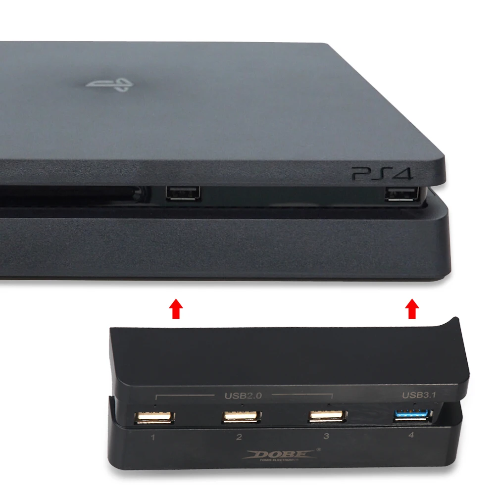 2 в 1 турбо вентилятор охлаждения и usb-хаб комбо комплект для PS4 тонкий температура контролируется кулер для playstation 4 Slim игровой консоли