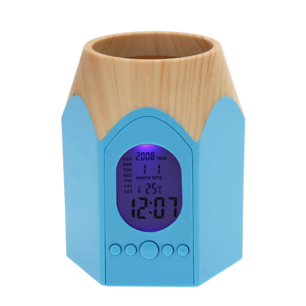 Будильник Электронный календарь и ручка контейнер электронные часы температура