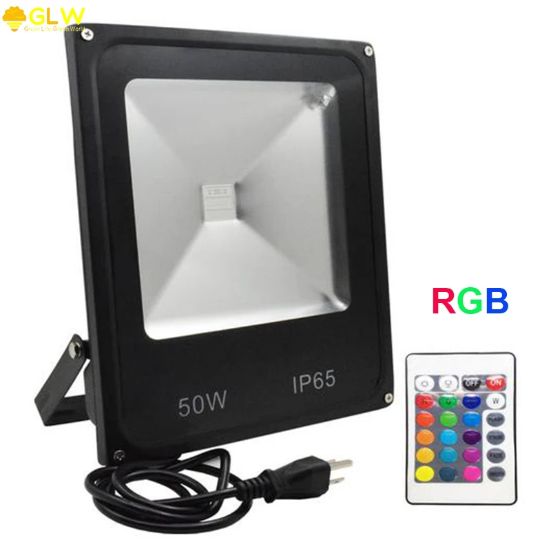 GLW Светодиодный прожектор 50 Вт RGB Exterieur Focos Led 220 В/110 В Наружное наружное освещение с